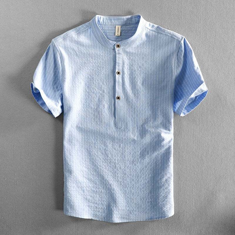 ZACK | POLO LINEN SHIRT