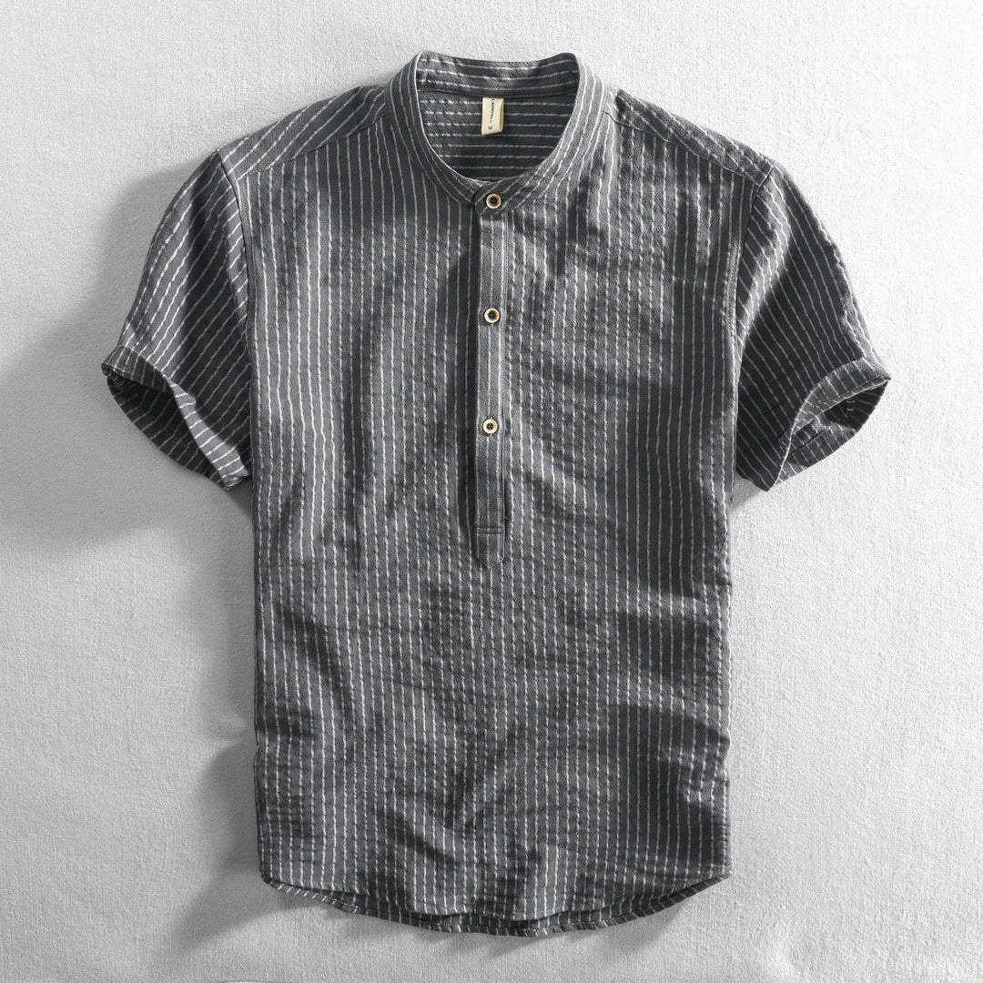 ZACK | POLO LINEN SHIRT