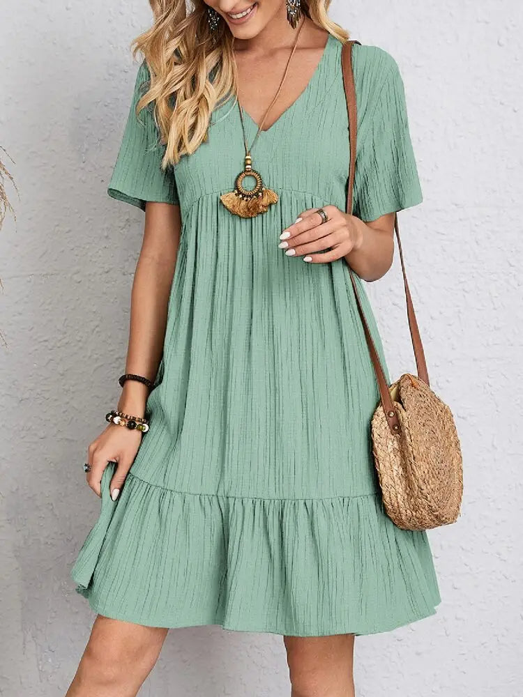 VIVIENNE | V-NECK SUMMER DRESS