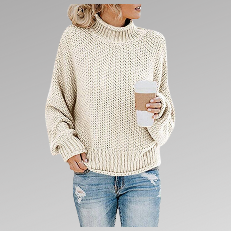 STACEY | HIGH NECK KNITTED SWEATER