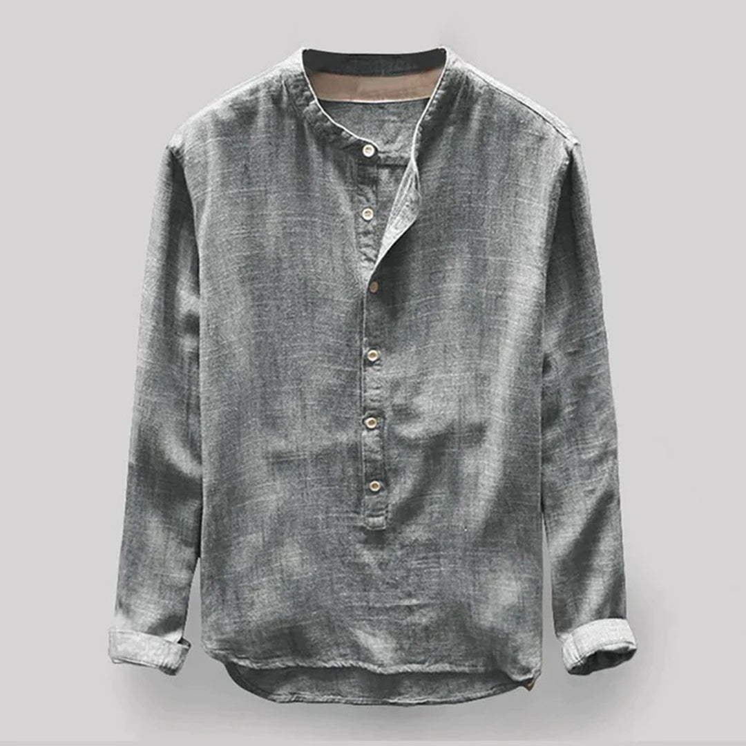 HANNES | LONG-SLEEVED LINEN SHIRT