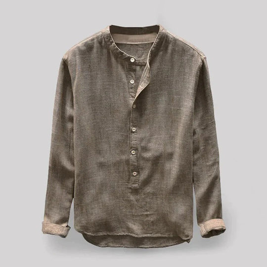 HANNES | LONG-SLEEVED LINEN SHIRT