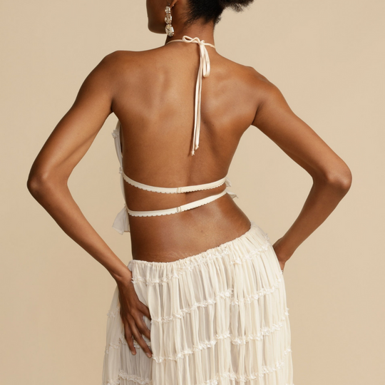 ADIRA | HALTER TOP AND SKIRT SET