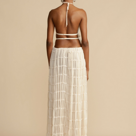 ADIRA | HALTER TOP AND SKIRT SET