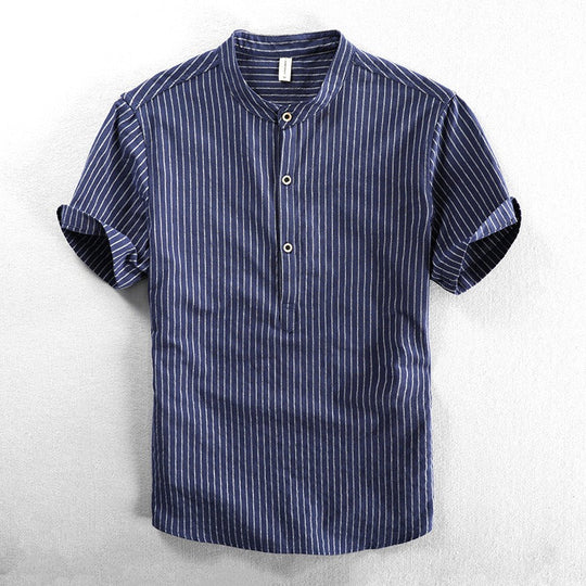 ZACK | POLO LINEN SHIRT