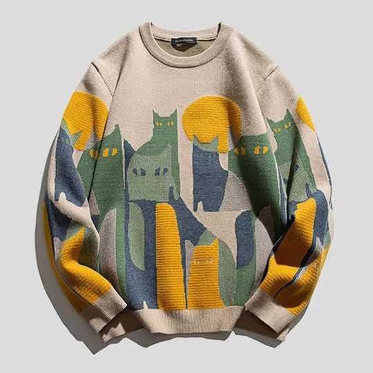 FELINE | UNISEX KNITTED CAT SWEATER