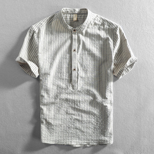 ZACK | POLO LINEN SHIRT